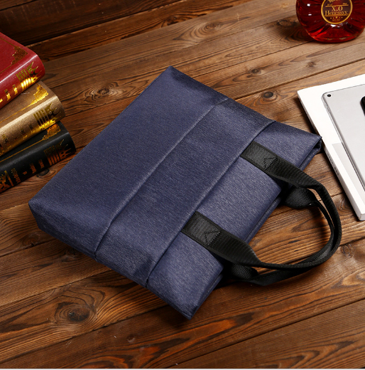 14寸手提电脑包 商务简约公文包 定制款时尚干练电脑包 可印logo