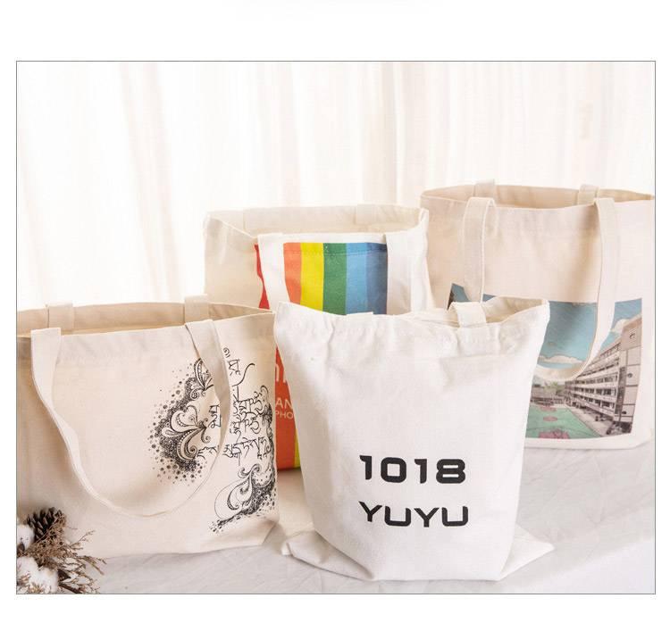 帆布广告袋定制 学生简约帆布袋批发厂家 环保购物袋定做logo 活动促销礼品袋赠送礼品